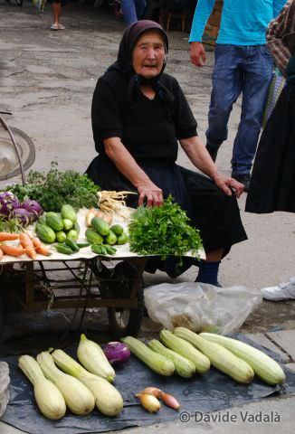Farmers market in Romania.