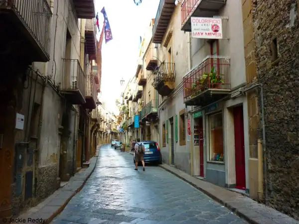 A street in Enna, Sicily