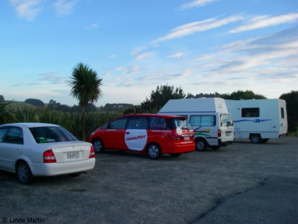 Campervan and car family, NZ