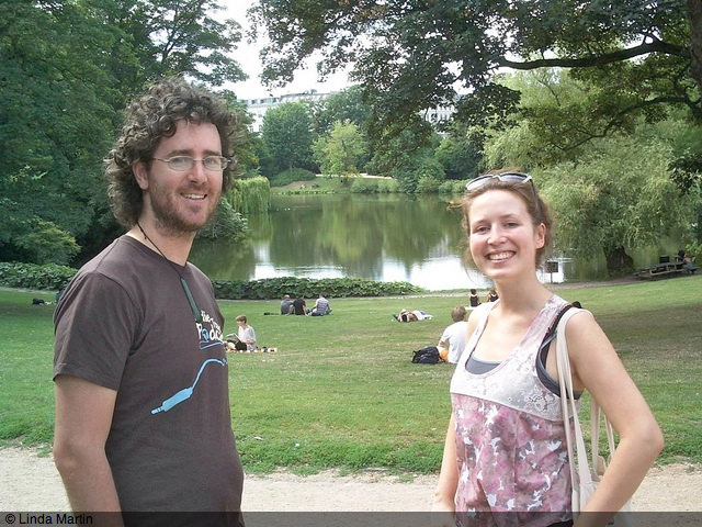 Craig and Mona in Copenhagen park