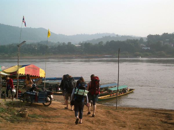 The Thailand-Laos border crossing