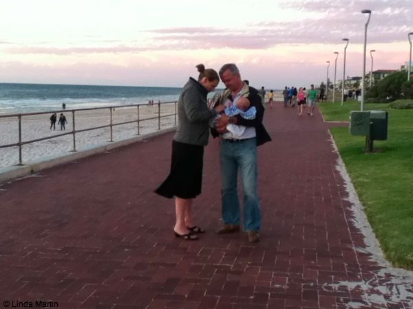 Parents at Henley Beach